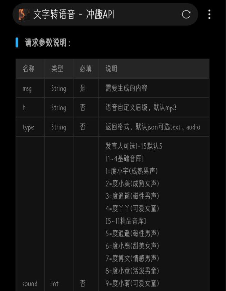 文字转语音API接口源码测试图1