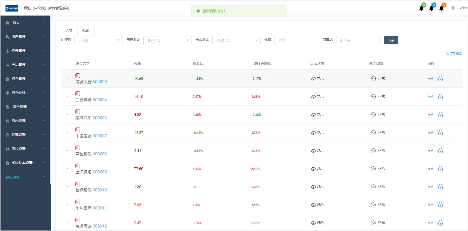 富汇股票金融交易所V3.0版源码测试图7